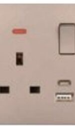 13A DP Socket With Neon USB Type A+C - Image 3