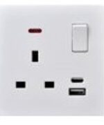 13A DP Socket With Neon USB Type A+C - Image 2