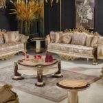 Royal Ivory Gold Living Room Set