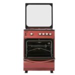 60X60 4 Gas Burners With Gas Oven, Grill, Burner Ignition  Burgundy