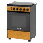 60X60 with 4 Gas (1 Wok) Burner, Gas Oven & Grill, Auto Ignition, Rotisserie, Wood Finish