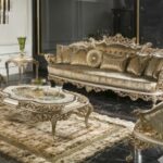 Pearl & Gold Empress Living Room Set
